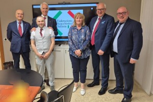 Il Presidente del CONI Giovanni Malagò in visita alla nostra Federazione