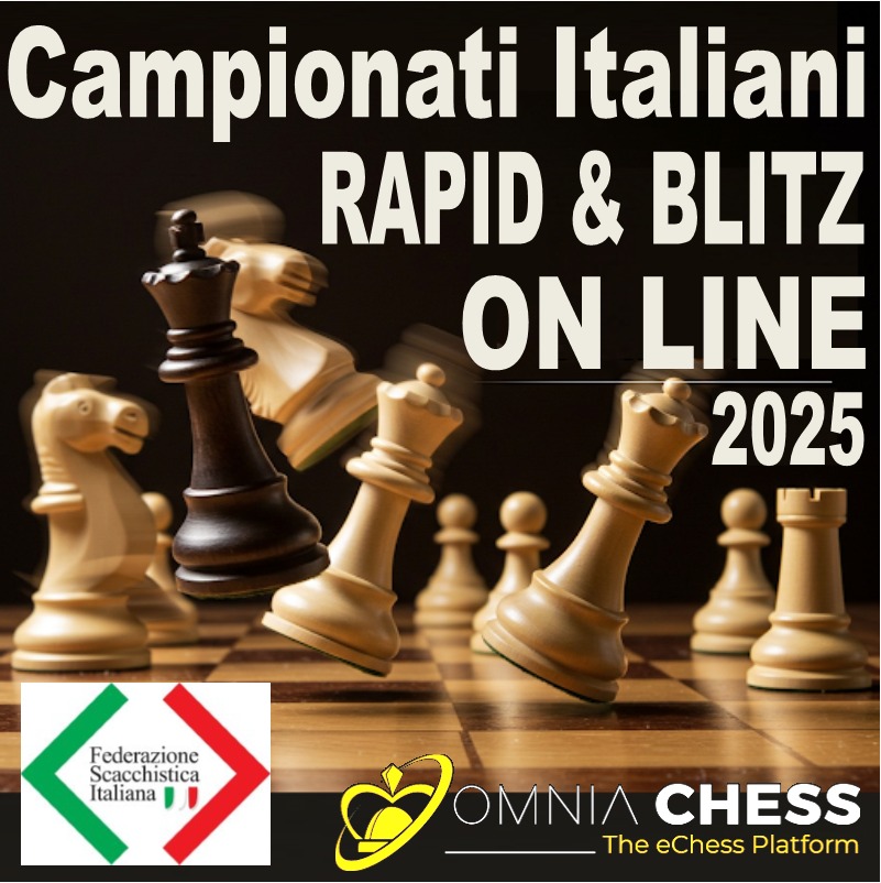 Il 20 e il 24 marzo iniziano i Campionati italiani on line Blitz e Rapid. 