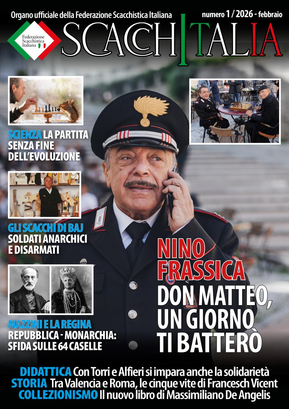 Pubblicato il nuovo numero di Scacchitalia: in copertina Nino Frassica