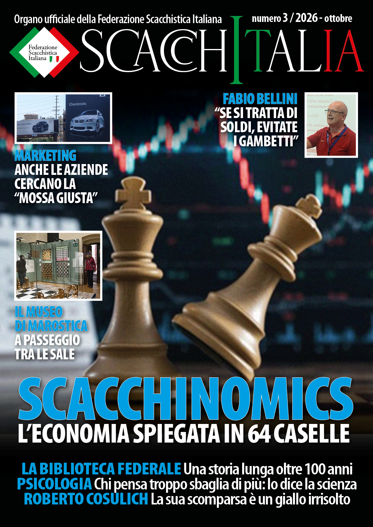 Pubblicato il nuovo numero di Scacchitalia: la copertina è dedicata alla "Scacchinomics"