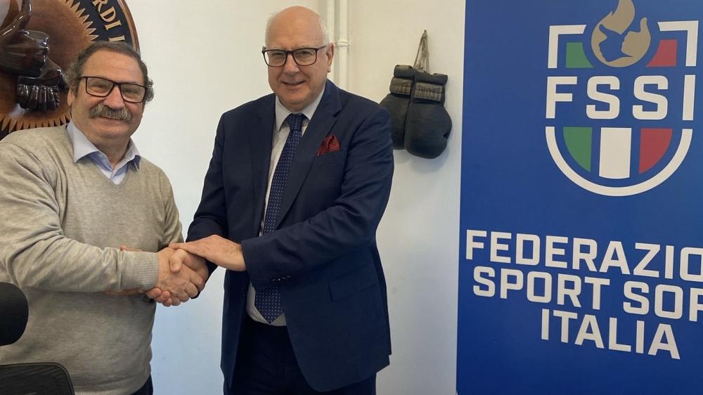 Il Presidente della FSSI Guido Zanecchi con il Presidente della FSI Luigi Maggi