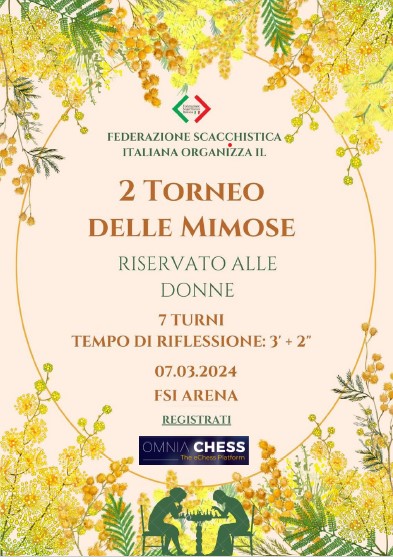 Il 7 marzo un torneo on line riservato alle sole donne