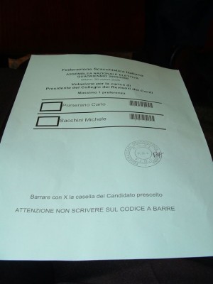 an   scheda elettorale